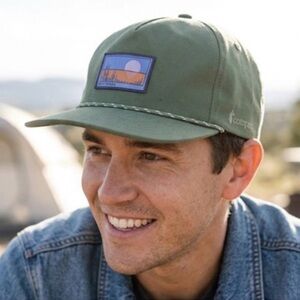 Cotopaxi Hat Desert View Heritage Rope Strapback Cap Green